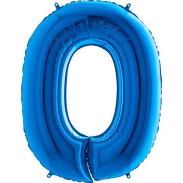 40'' FOLYO BALON RAKAM -0- MAVİ