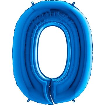 40'' FOLYO BALON RAKAM -0- MAVİ