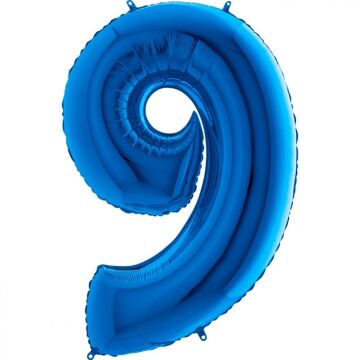 40'' FOLYO BALON RAKAM -9- MAVİ