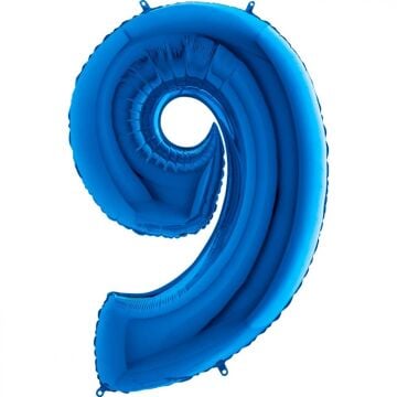 40'' FOLYO BALON RAKAM -9- MAVİ