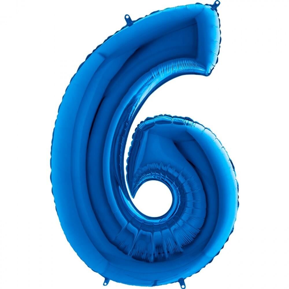 40'' FOLYO BALON RAKAM -6- MAVİ