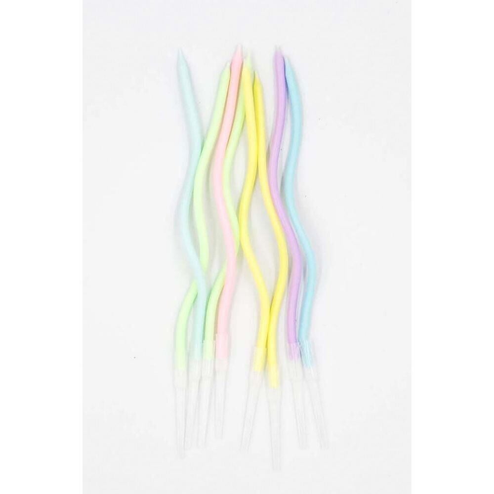 RENKLİ SPİRAL MUM ( 6 LI )