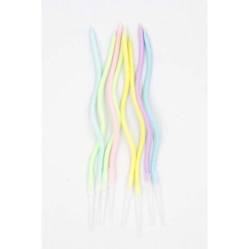 RENKLİ SPİRAL MUM ( 6 LI )