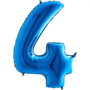 40'' FOLYO BALON RAKAM -4- MAVİ
