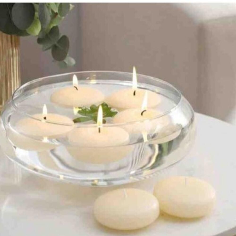 YÜZEN MUM BEYAZ 10 LU