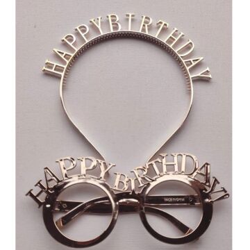 H.BIRTHDAY GÖZLÜK - TAÇ SET ROSE