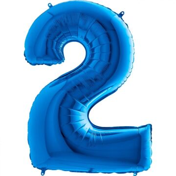 40'' FOLYO BALON RAKAM -2- MAVİ