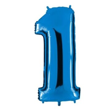 40'' FOLYO BALON RAKAM -1- MAVİ