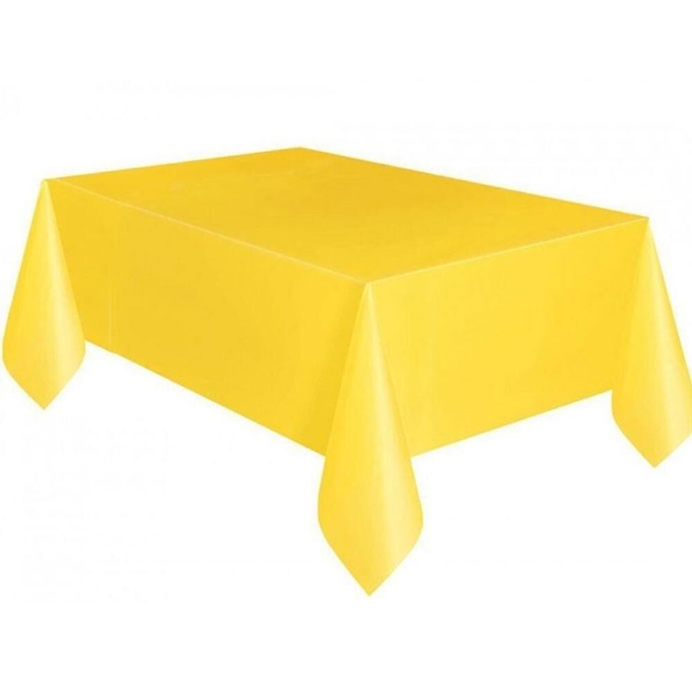 MASA ÖRTÜSÜ PLASTİK DÜZ SARI