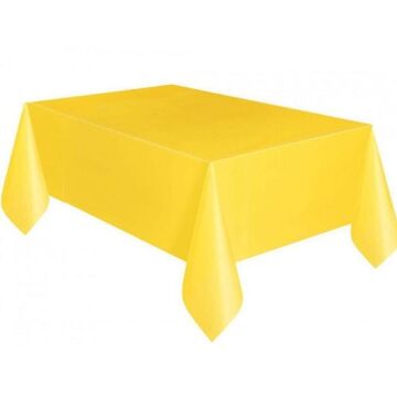 MASA ÖRTÜSÜ PLASTİK DÜZ SARI