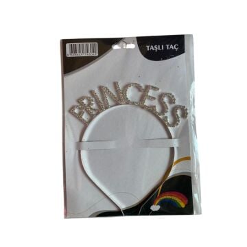 METAL TAŞLI TAÇ PRINCESS GÜMÜŞ