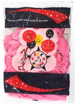 Pembe Dış Mekan Süsleme Balonu 100 Adet (Hbk)