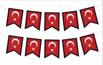 TÜRK BAYRAK ZİKZAK BANNER