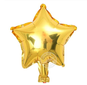 Yıldız Folyo Balon Gold 25 Cm 10 İnch (25 Adet)