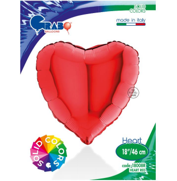 HEART 18'' RED (SOLİDE)