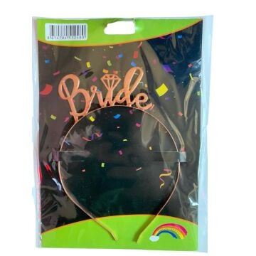 METAL TAÇ BRIDE ROSE