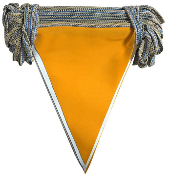 ÜÇGEN KIRLANGIÇ BAYRAK - TURUNCU  BEYAZ