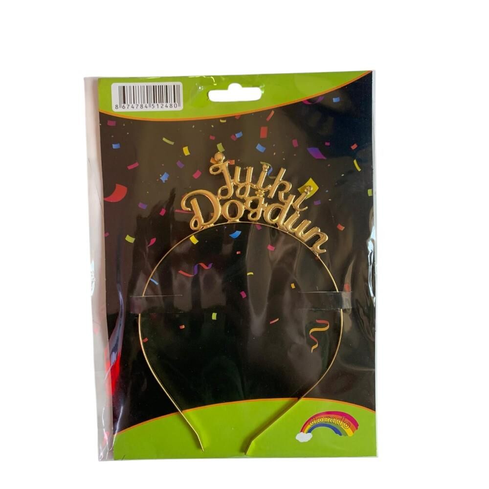 METAL TAÇ İYİ Kİ DOĞDUN GOLD