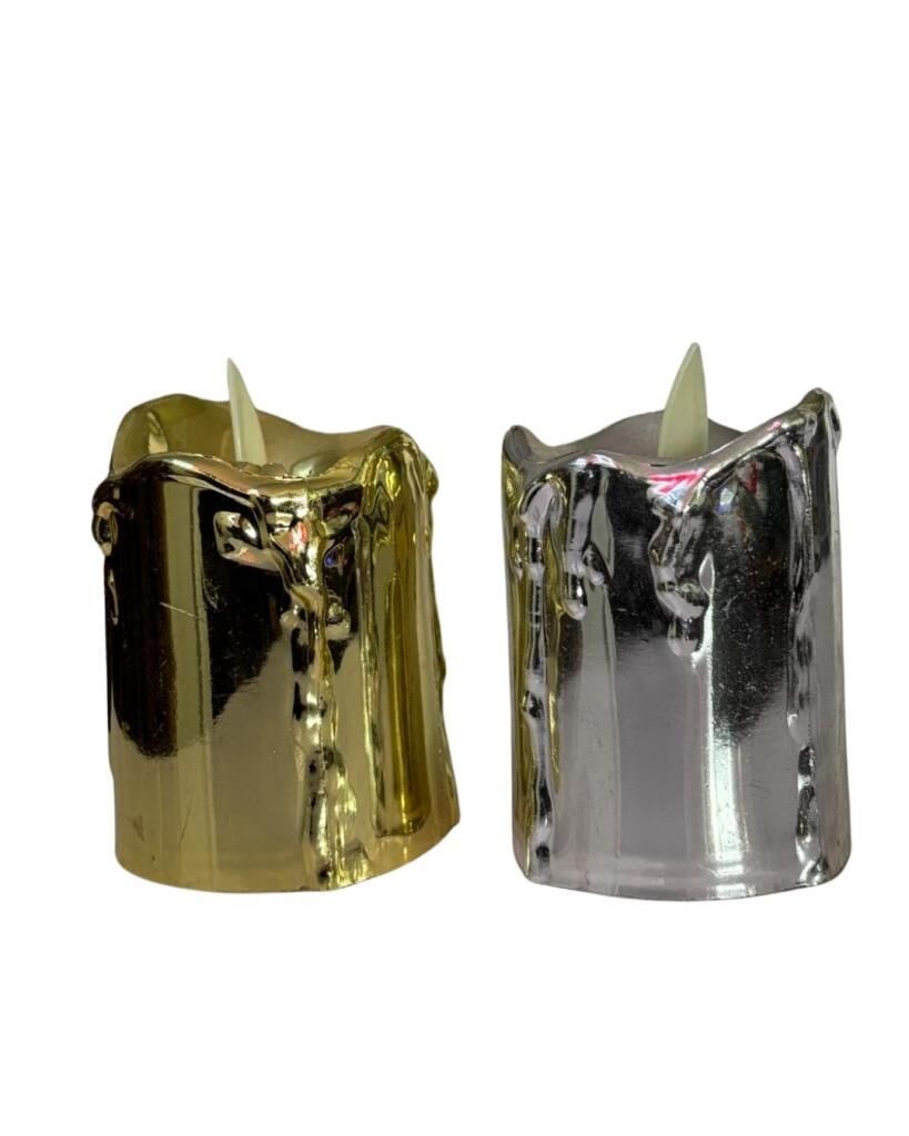 METALİK SALLANAN LEDLİ MUM 7 CM