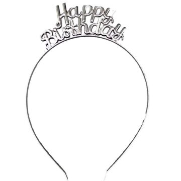 METAL TAÇ HAPPY BIRTHDAY GÜMÜŞ