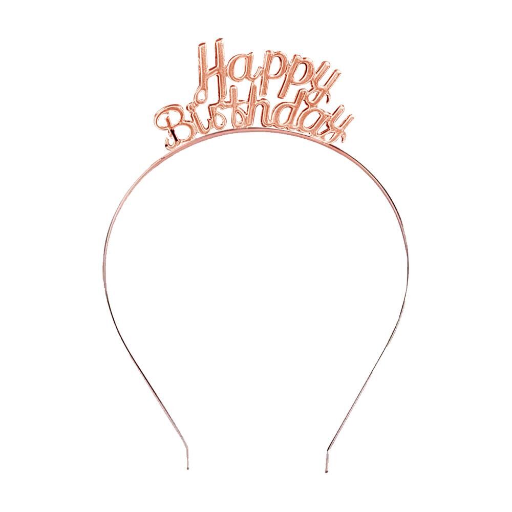 METAL TAÇ HAPPY BIRTHDAY ROSE