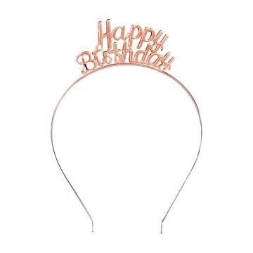 METAL TAÇ HAPPY BIRTHDAY ROSE