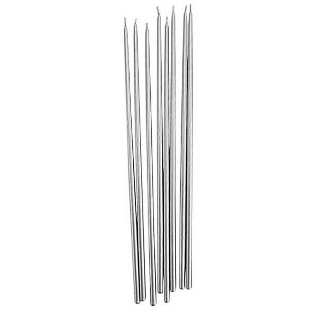 UZUN SİLVER MUM (8 Lİ) ( 35 CM )