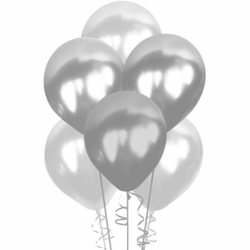 12'' GÜMÜŞ METALİK BALON ( P.B.)H.G.