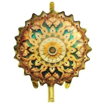 18'' YEŞİL RAMAZAN MOTİFLİ YUVARLAK FOLYO BALON