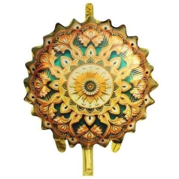 18'' YEŞİL RAMAZAN MOTİFLİ YUVARLAK FOLYO BALON