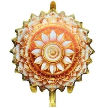 18'' SARI RAMAZAN MOTİFLİ YUVARLAK FOLYO BALON