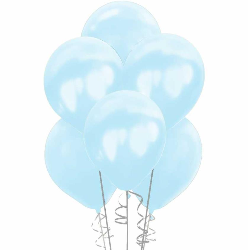 12'' AÇIK MAVİ METALİK BALON ( P.B.)H.G.