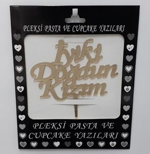 Pleksi İyi Ki Doğdun Kızım Gold