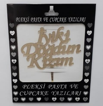 Pleksi İyi Ki Doğdun Kızım Gold