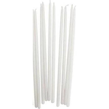 UZUN BEYAZ MUM (8 Lİ) ( 35 CM )