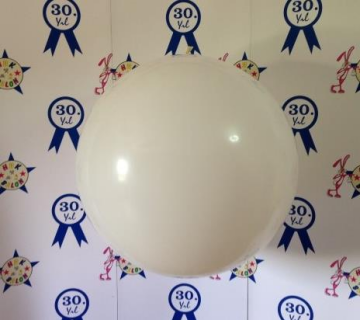 27'' METALİK BEYAZ SÜSLEME BALONU