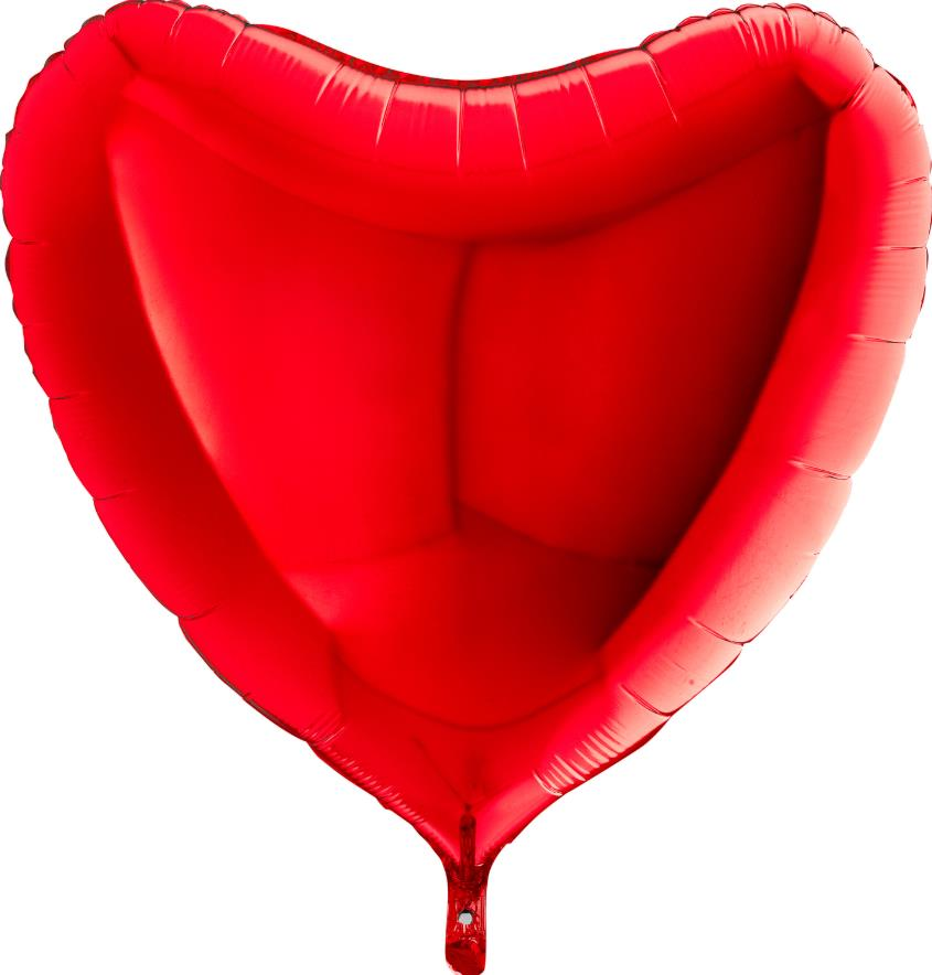 Kalp Folyo Balon Kırmızı 36'' (Grabo)