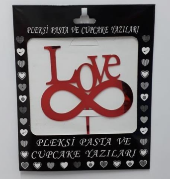 Pleksi Love Kırmızı