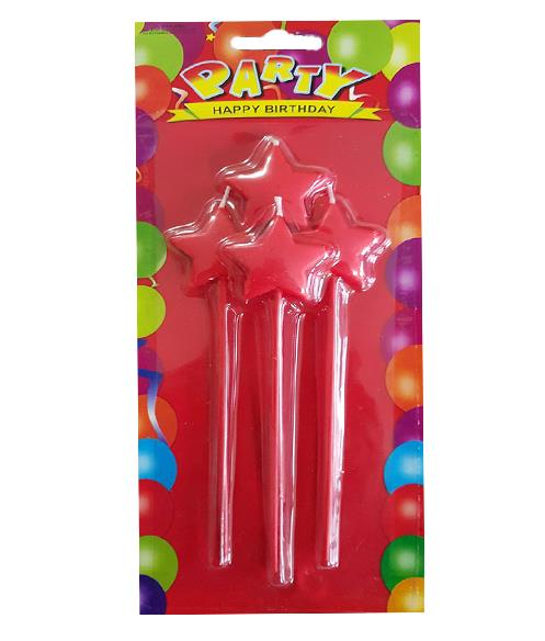 KIRMIZI YILDIZ MUM 4 LÜ