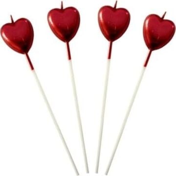 KALP KIRMIZI  MUM 4 LÜ