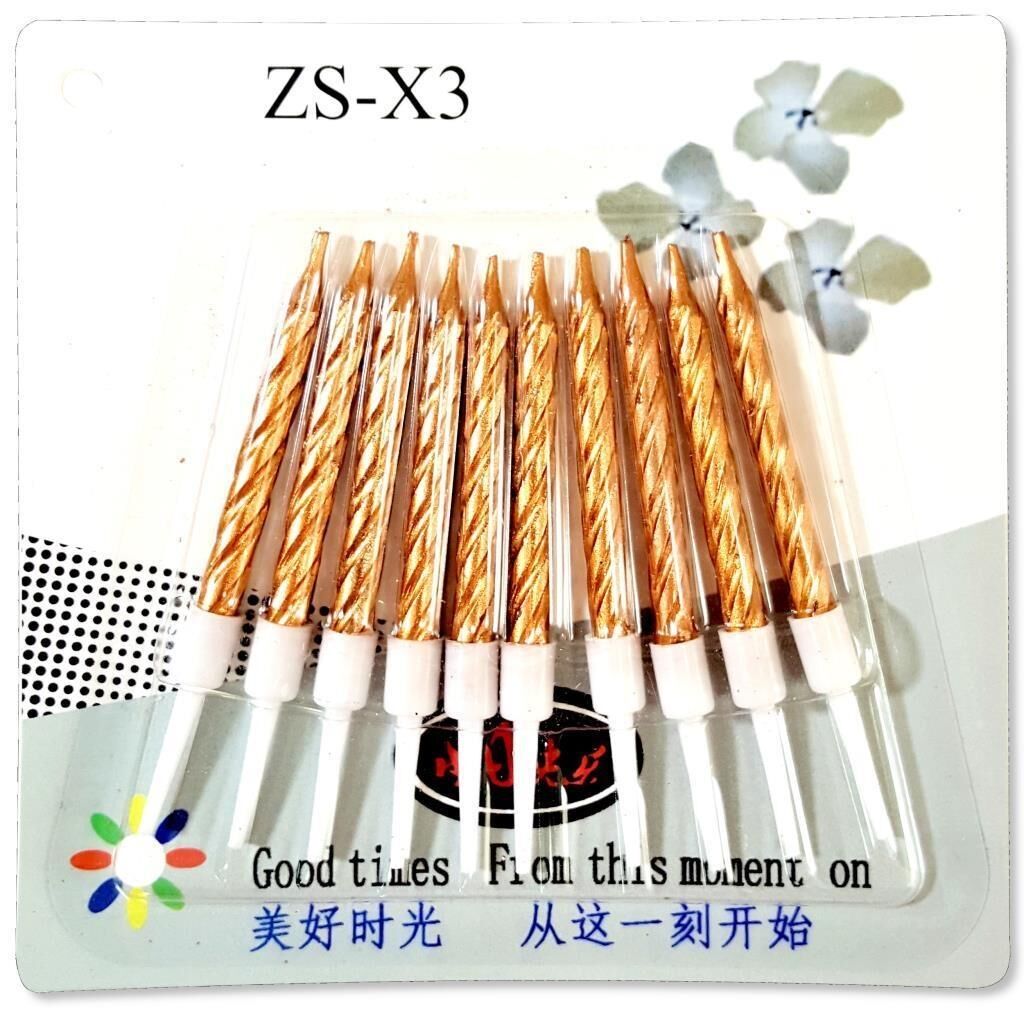 BURGULU ROSEGOLD METALİK MUM