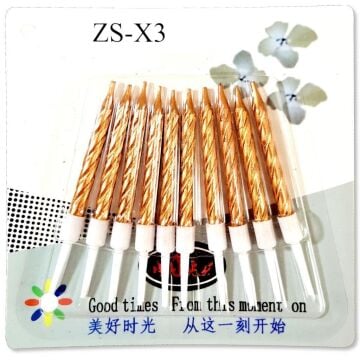 BURGULU ROSEGOLD METALİK MUM