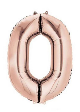 S/SHAPE FOLYO BALON RAKAM -0- ROSE GOLD