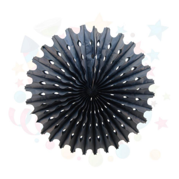 Kağıt Yelpaze Süs Siyah