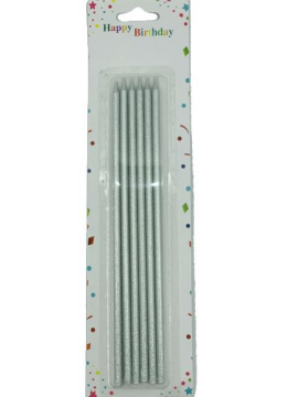 SİMLİ MUM GOLD-GÜMÜŞ-PEMBE-SİYAH 20 CM