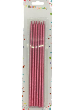 SİMLİ MUM GOLD-GÜMÜŞ-PEMBE-SİYAH 20 CM