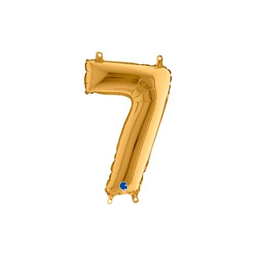 Rakam Folyo Balon 7 Gold 35 Cm (Grabo)